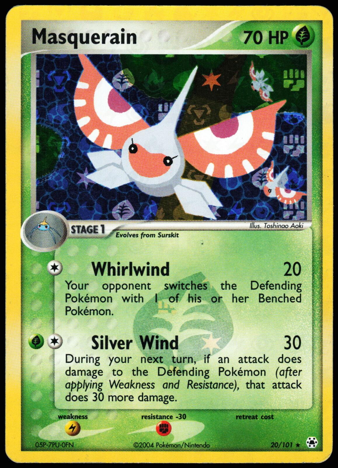 Masquerain - 20/101 - Rare - MP - Reverse Holofoil