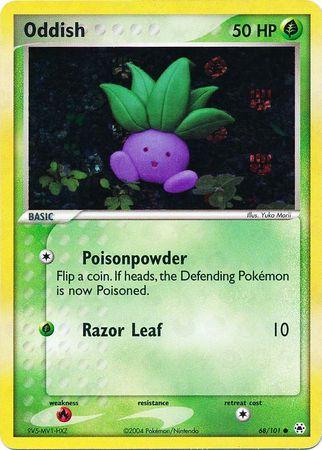 Oddish - 68/101 - Common - NM - Reverse Holofoil