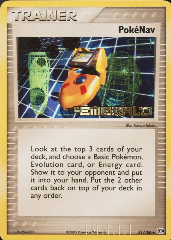 PokéNav - 81/106 - Uncommon - NM - Reverse  Stamped