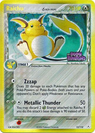 Raichu - 15/110 - Holo Rare - HP - Reverse Holofoil Stamped