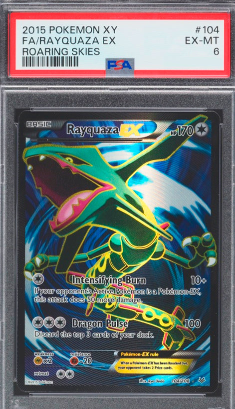 Rayquaza EX - 104/108 - Ultra Rare - Holofoil PSA 6
