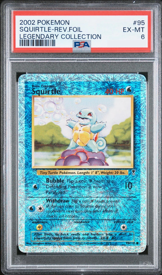 Squirtle Reverse Holo - Legendary Collection 2002 - PSA 6 (New Cert)