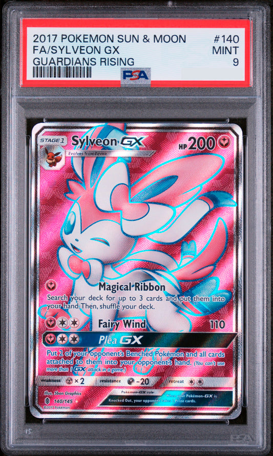 Sylveon Gx 140/145 - Full Art Guardians Rising 2017 - PSA 9