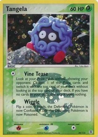 Tangela - 30/112 - Rare - LP - Reverse Holofoil