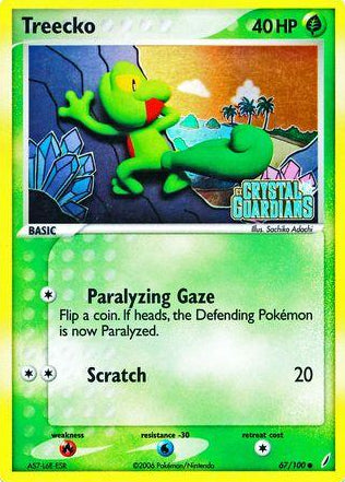 Treecko - 67/100 - Common - LP - Reverse Holofoil