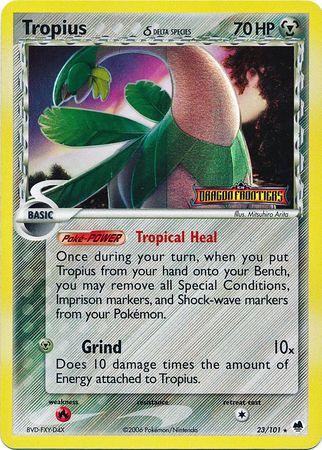 Tropius - 23/101 - Rare - LP+ - Reverse Holofoil Stamped